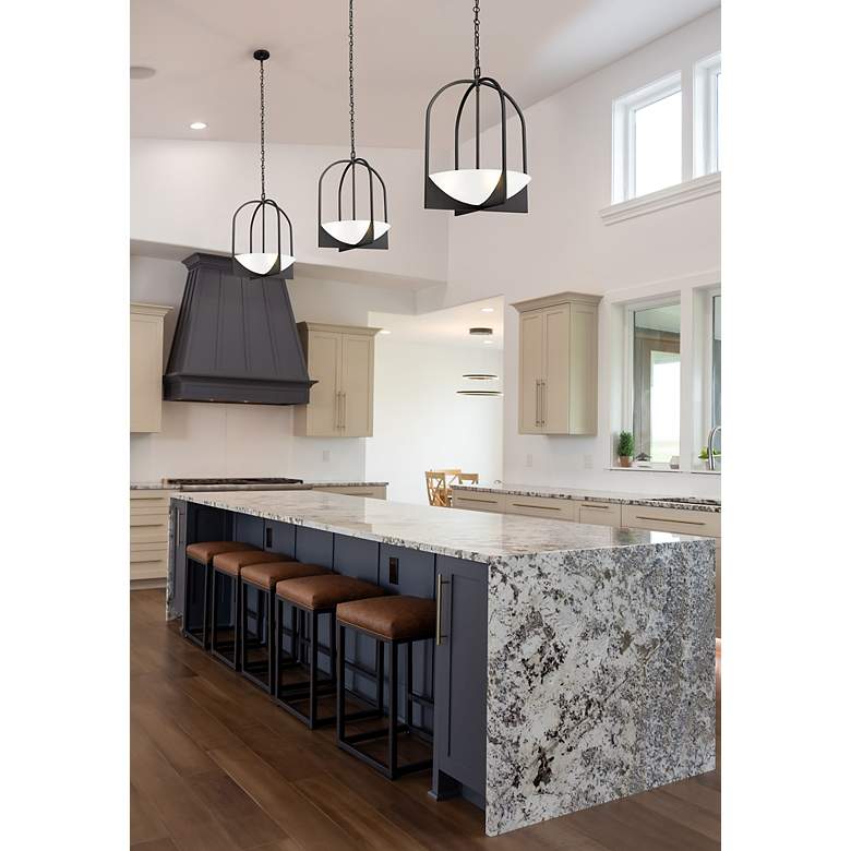 Image 3 Devon by Z-Lite Matte Black 4 Light Pendant more views