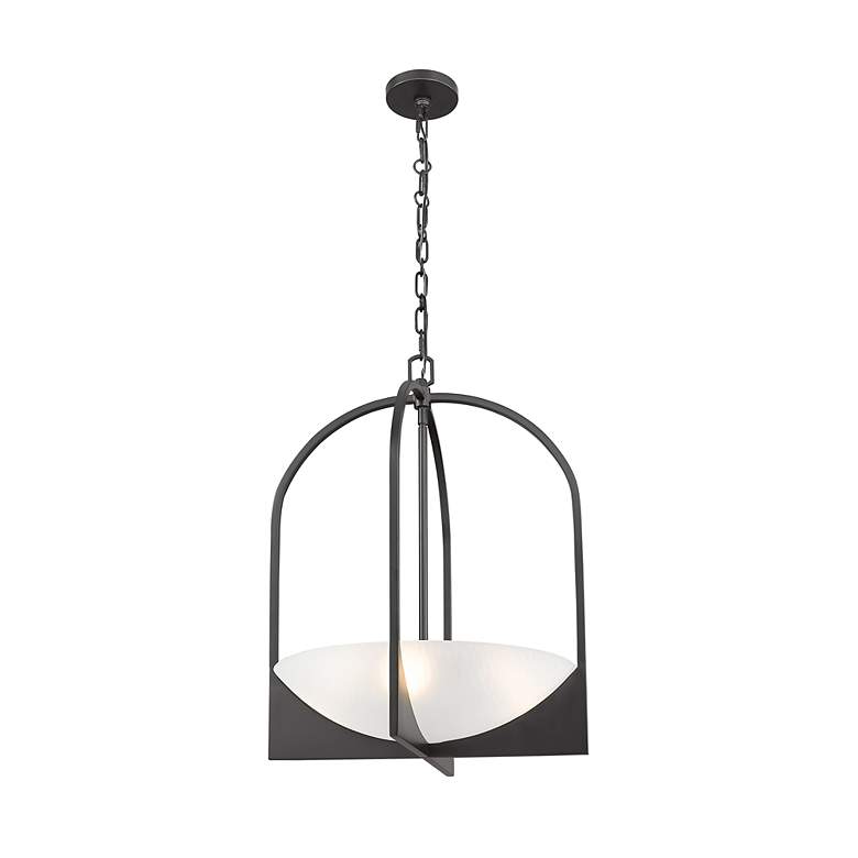 Image 5 Devon by Z-Lite Matte Black 4 Light Pendant more views