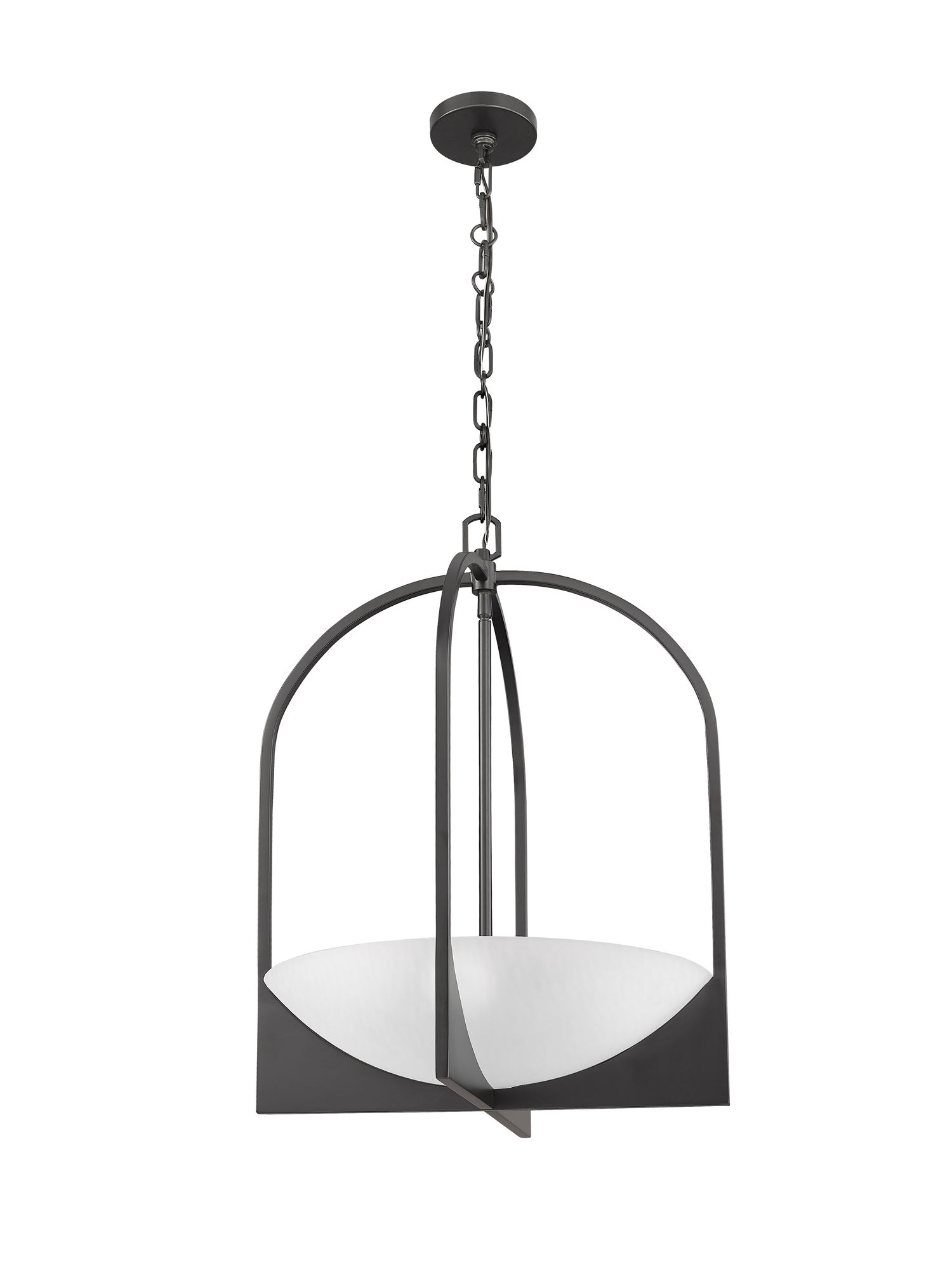 Devon by Z-Lite Matte Black 4 Light Pendant