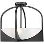 2_Devon by Z-Lite Matte Black 4 Light Semi Flush Mount