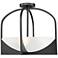 Devon by Z-Lite Matte Black 4 Light Semi Flush Mount