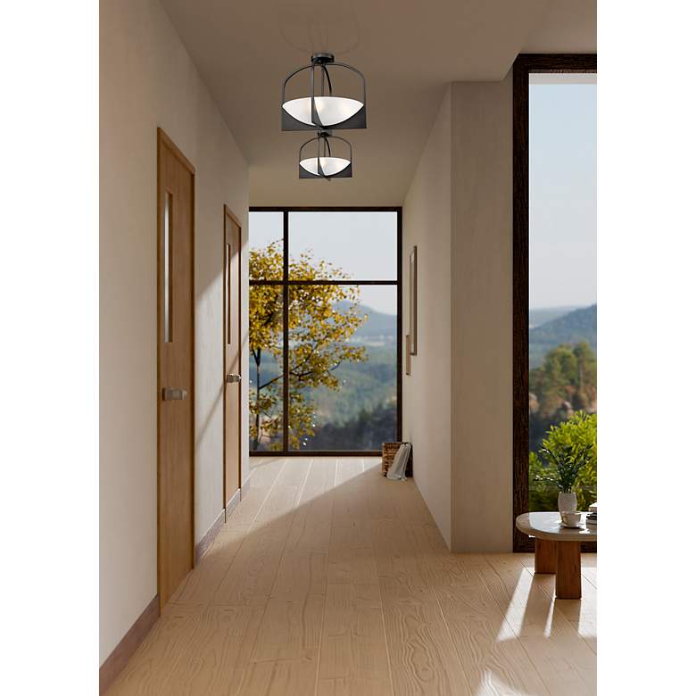 Image 3 Devon by Z-Lite Matte Black 4 Light Semi Flush Mount more views