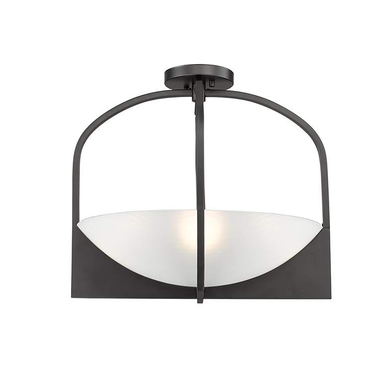 Image 6 Devon by Z-Lite Matte Black 4 Light Semi Flush Mount more views
