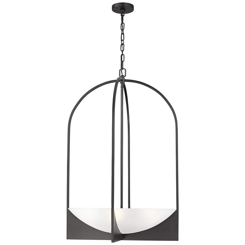Image 2 Devon by Z-Lite Matte Black 6 Light Chandelier