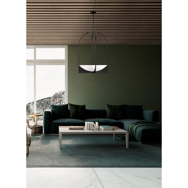 Image 3 Devon by Z-Lite Matte Black 6 Light Chandelier more views
