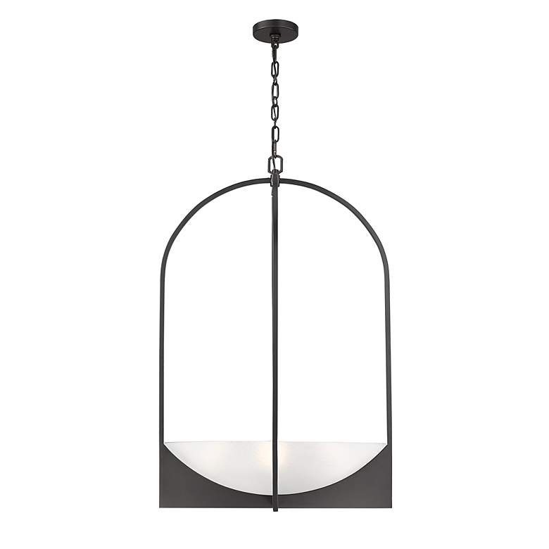 Image 6 Devon by Z-Lite Matte Black 6 Light Chandelier more views