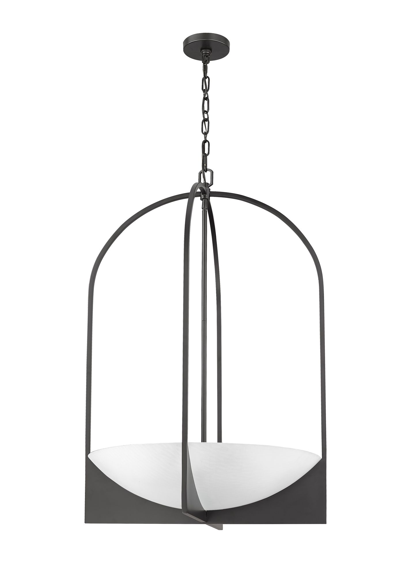 Devon by Z-Lite Matte Black 6 Light Chandelier