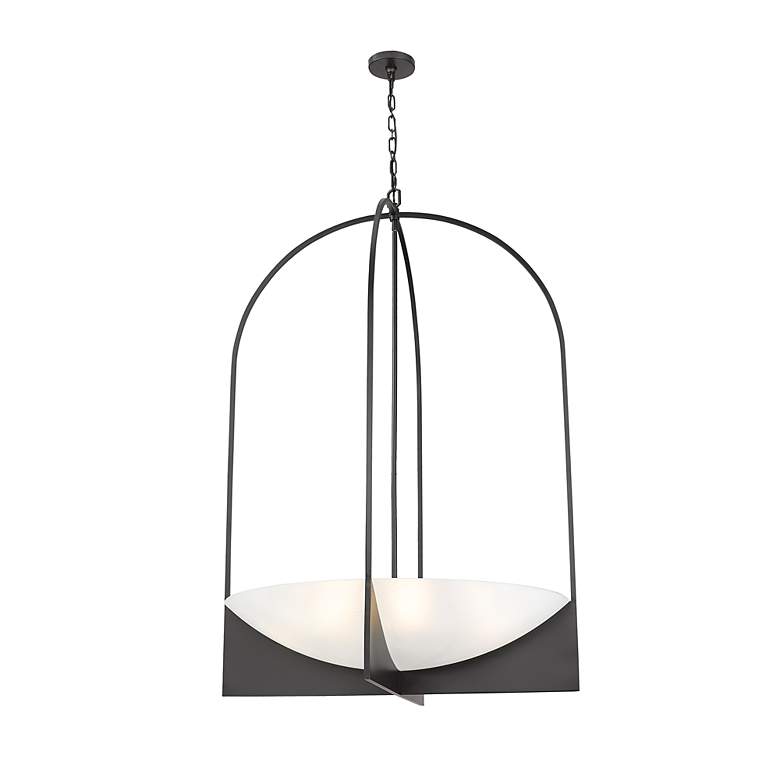 Image 5 Devon by Z-Lite Matte Black 8 Light Chandelier more views