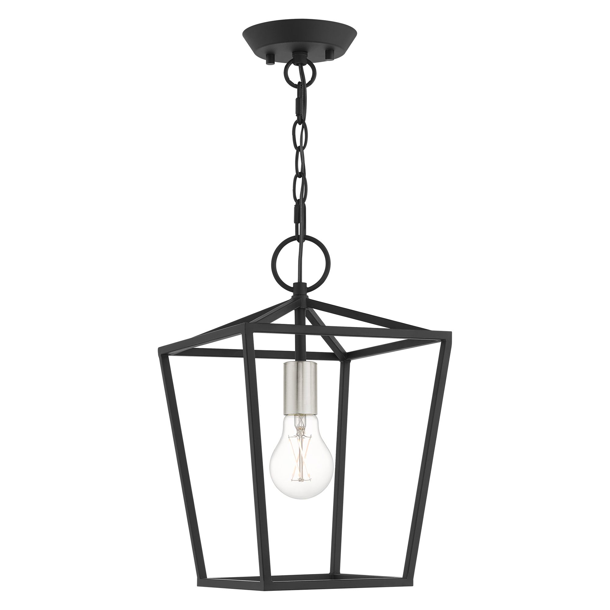 Devone 1 Light Black Convertible Lantern