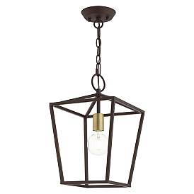 Image5 of Devone 1 Light Bronze Convertible Lantern more views