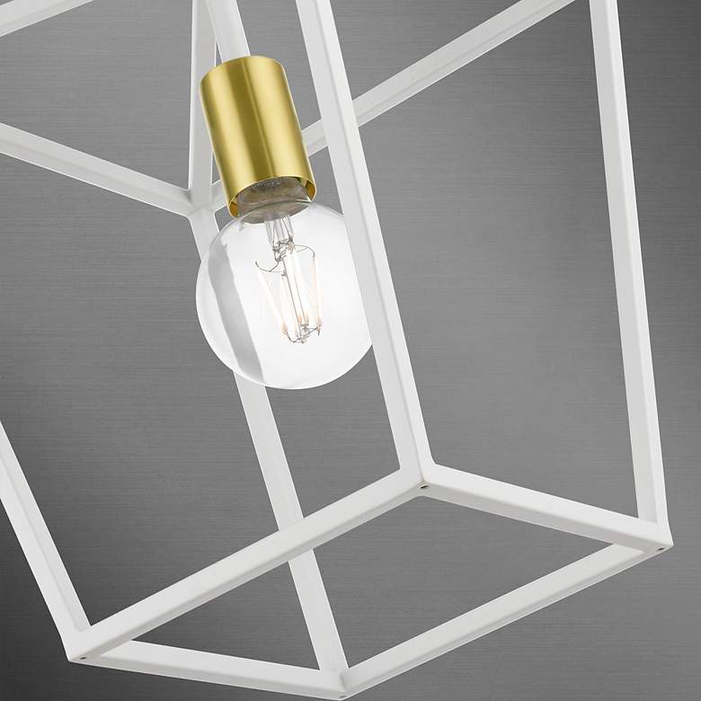 Image 5 Devone 1 Light White Convertible Lantern more views