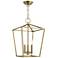 Devone 12 1/2" Wide Antique Brass 3-Light Pendant