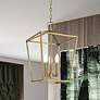 1_Devone 12 1/2" Wide Antique Brass 3-Light Pendant