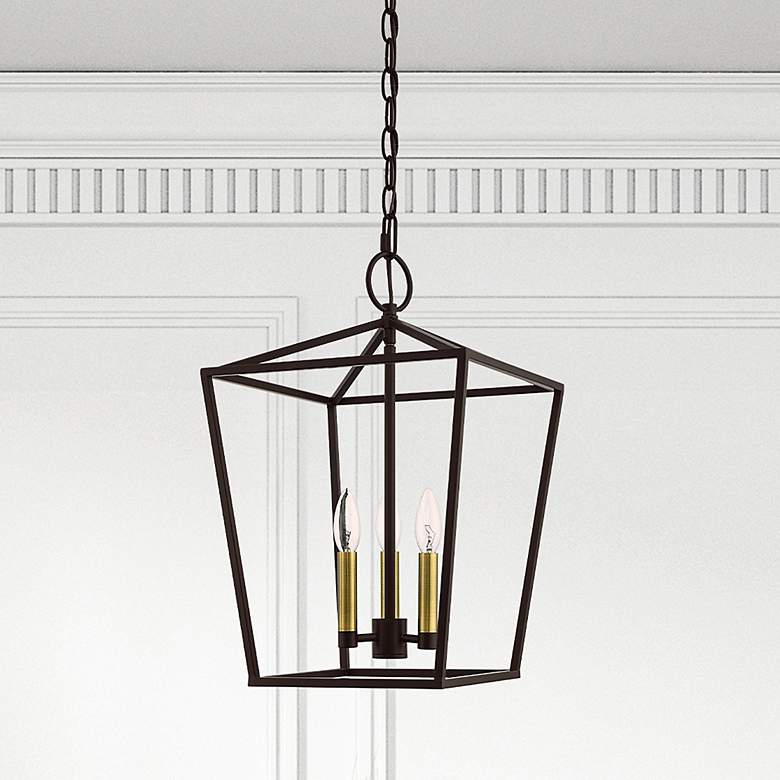 Image 1 Devone 3 Light Bronze Convertible Lantern