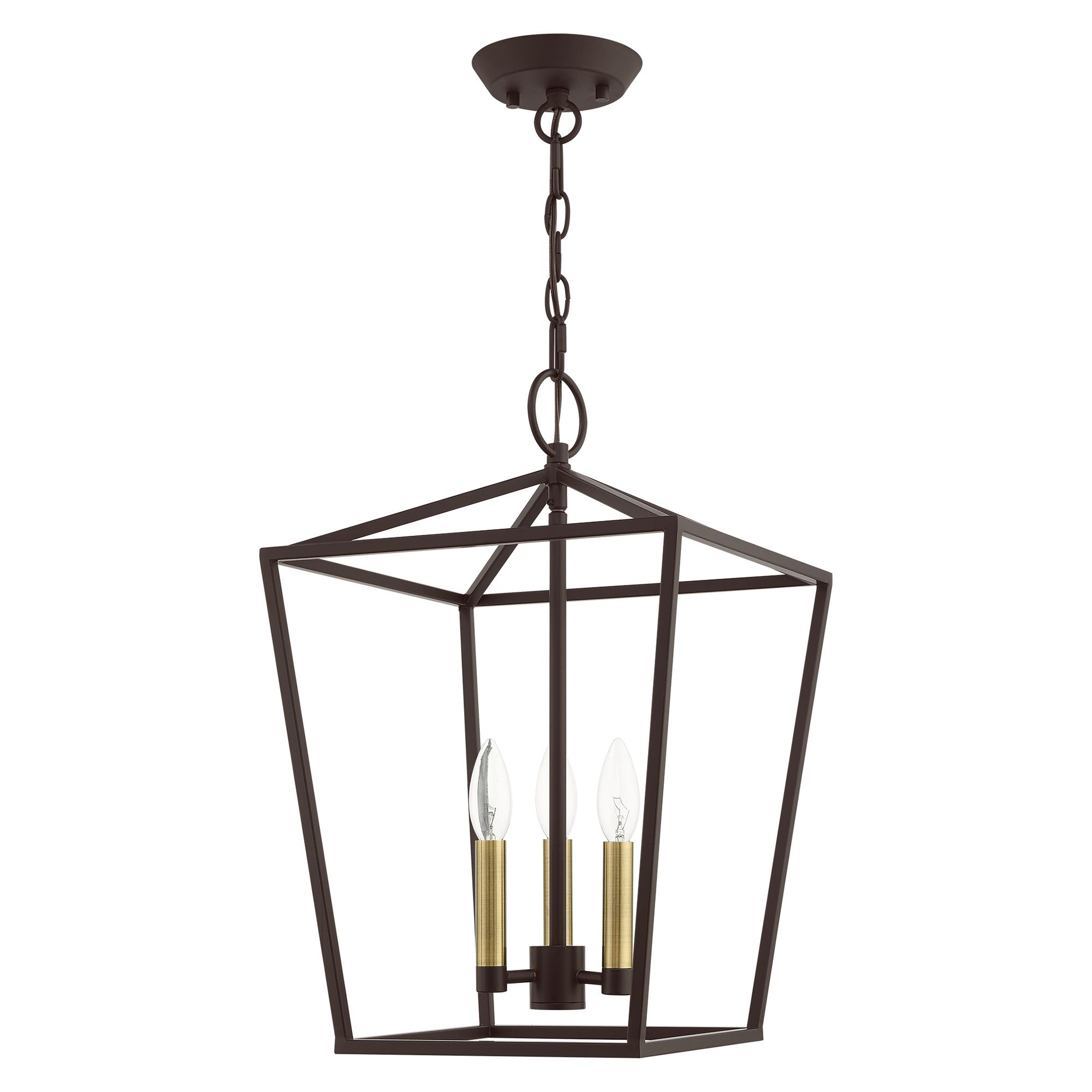 Image 3 Devone 3 Light Bronze Convertible Lantern more views