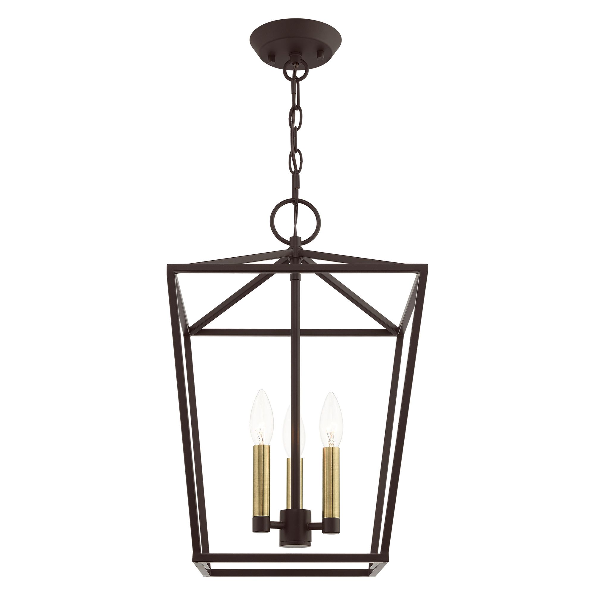 Image 4 Devone 3 Light Bronze Convertible Lantern more views