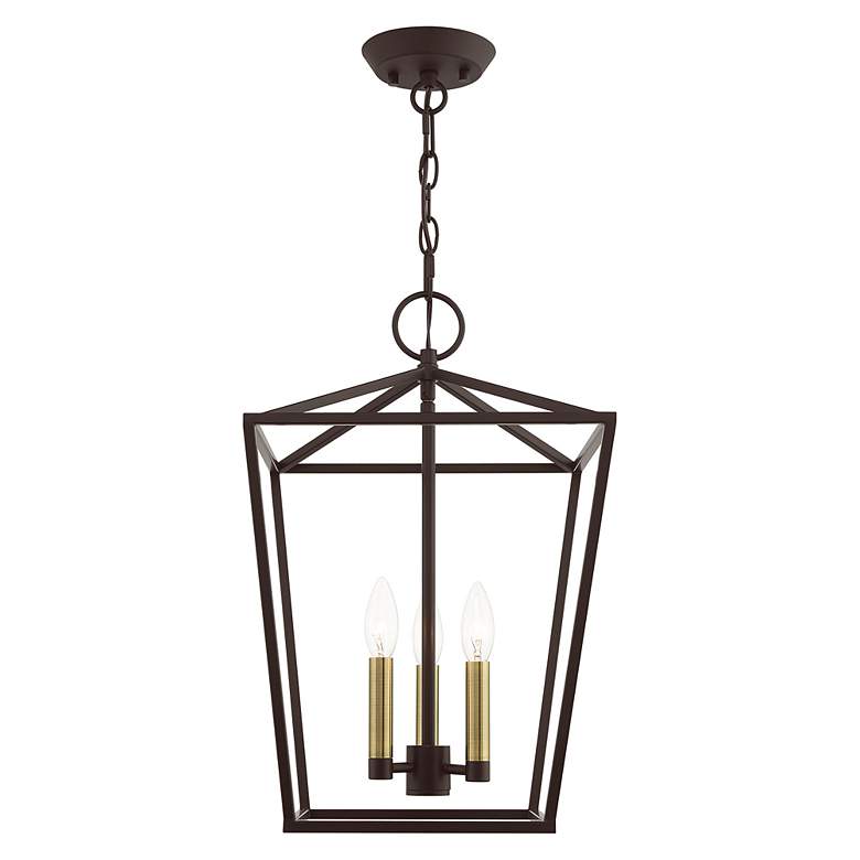 Image 7 Devone 3 Light Bronze Convertible Lantern more views