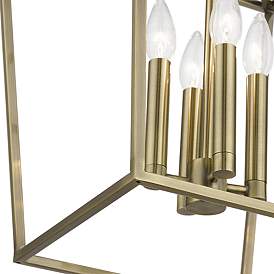 Image5 of Devone 4 Light Antique Brass Chandelier more views