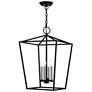 2_Devone 4 Light Black Chandelier with Brushed Nickel Accents