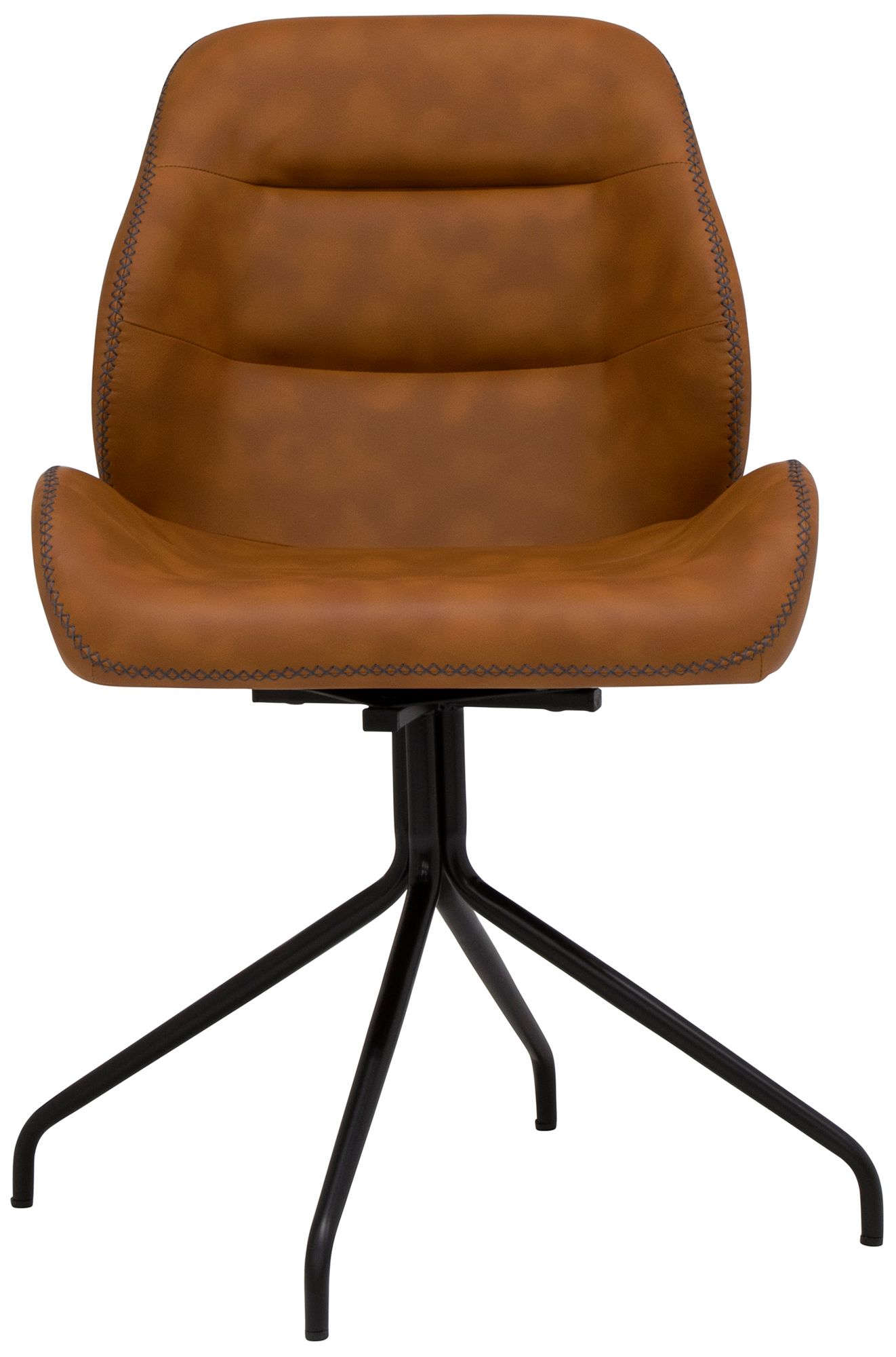 Devonport Antique Copper Faux Leather Swivel Office Chair in scene