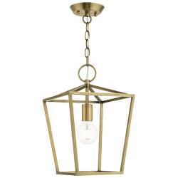 Devonshire 10" Wide Antique Brass Mini Pendant