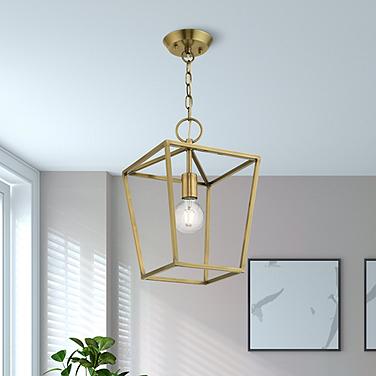 Devonshire 10" Wide Antique Brass Mini Pendant
