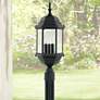 Devonshire 23 1/2"H Clear Glass Black Outdoor Post Light