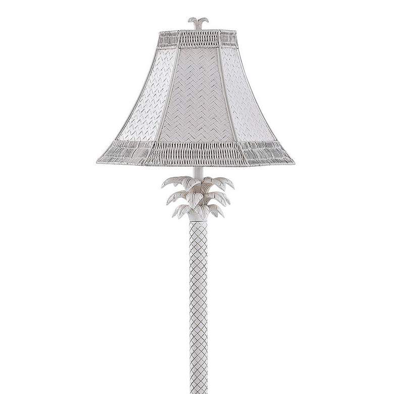 Image 2 Devore White-Washed Palm Tree Floor Lamp more views