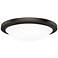 Dew 4.25"H x 18"W 1-Light Flush Mount in Bronze