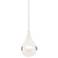 Dewdrop 4 3/4" Wide Sanded Crystal LED Droplet Mini Pendant