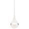 Dewdrop 4 3/4" Wide Sanded Crystal LED Droplet Mini Pendant