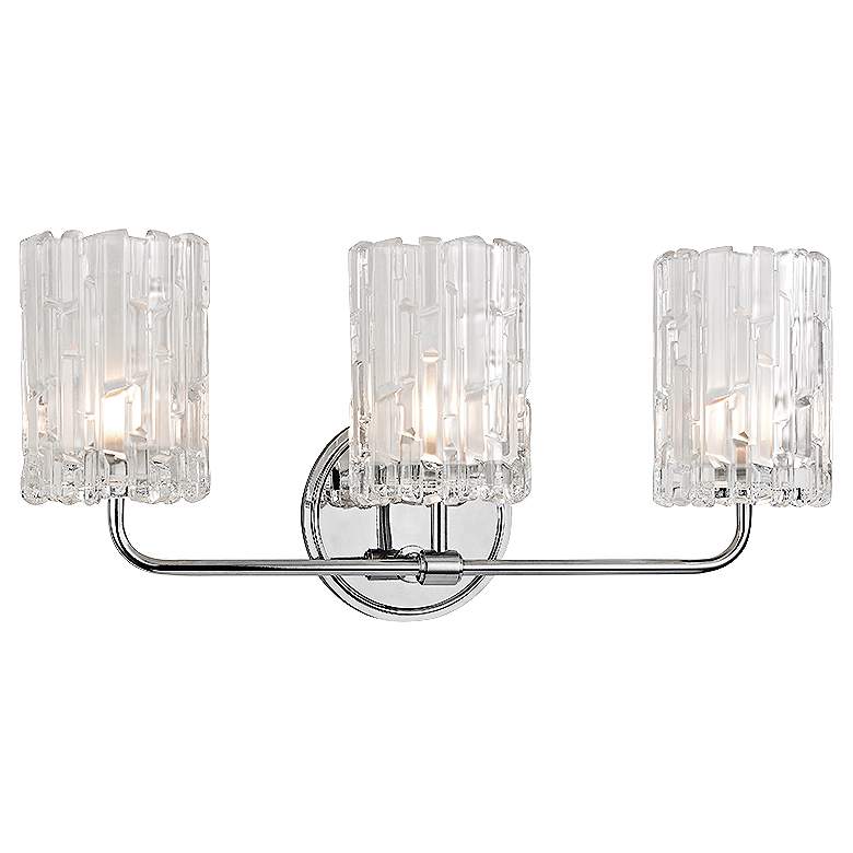 Image 1 Dexter 18 1/4"W 3-Light Polished Chrome Bath Light