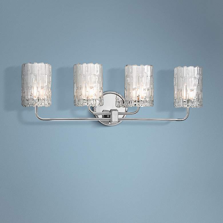 Image 1 Dexter 25 1/4"W 4-Light Polished Chrome Bath Light