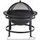 Dexter 30" Wide Round Bronze Wood Burning Fire Pit