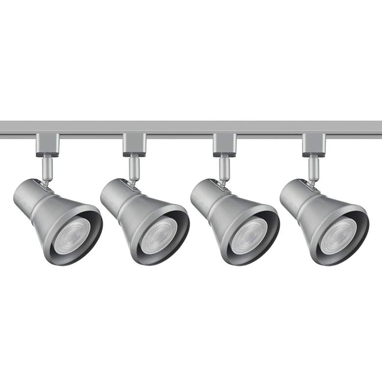 Image 1 Dexter 4-Light Satin Nickel LED Floating Canopy Pro-Track® Kit