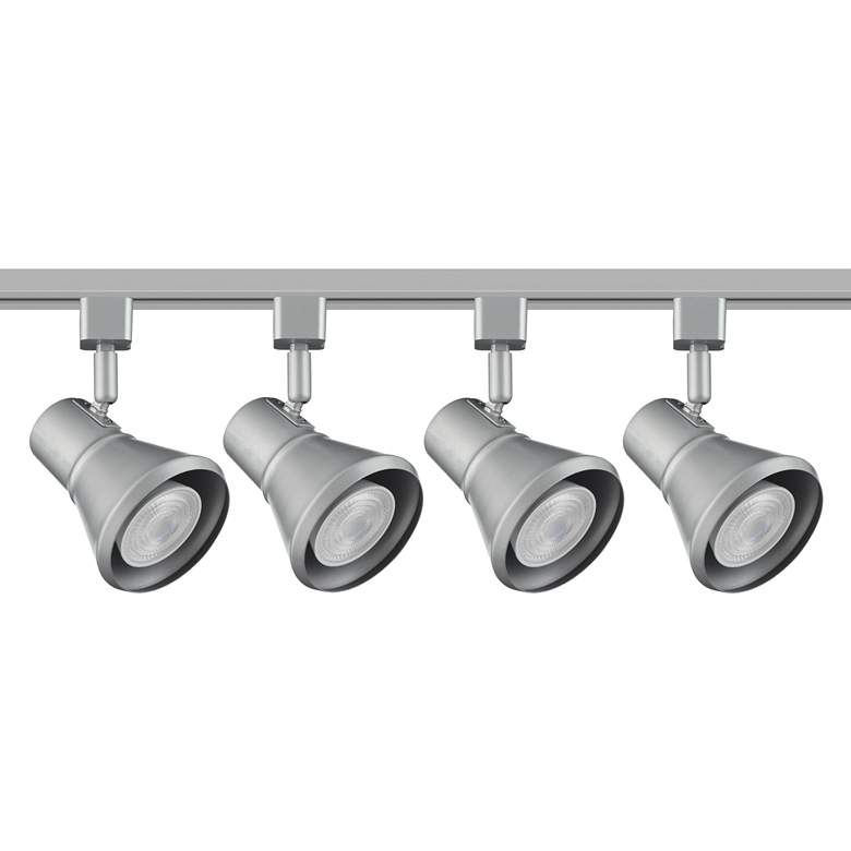 Image 2 Dexter 4-Light Satin Nickel LED Floating Canopy Pro-Track&#174; Kit