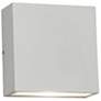 2_Dexter 5 1/2" High White 2-Light LED Outdoor Wall Light