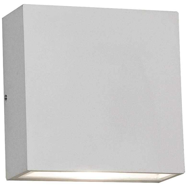 Image 1 Dexter 5 1/2"H Powder-Coated White LED Outdoor Wall Light