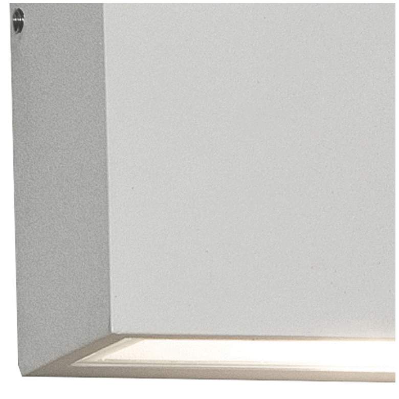 Image 2 Dexter 5 1/2"H Powder-Coated White LED Outdoor Wall Light more views