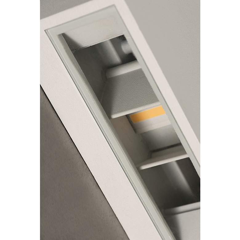 Image 3 Dexter 5 1/2"H Powder-Coated White LED Outdoor Wall Light more views