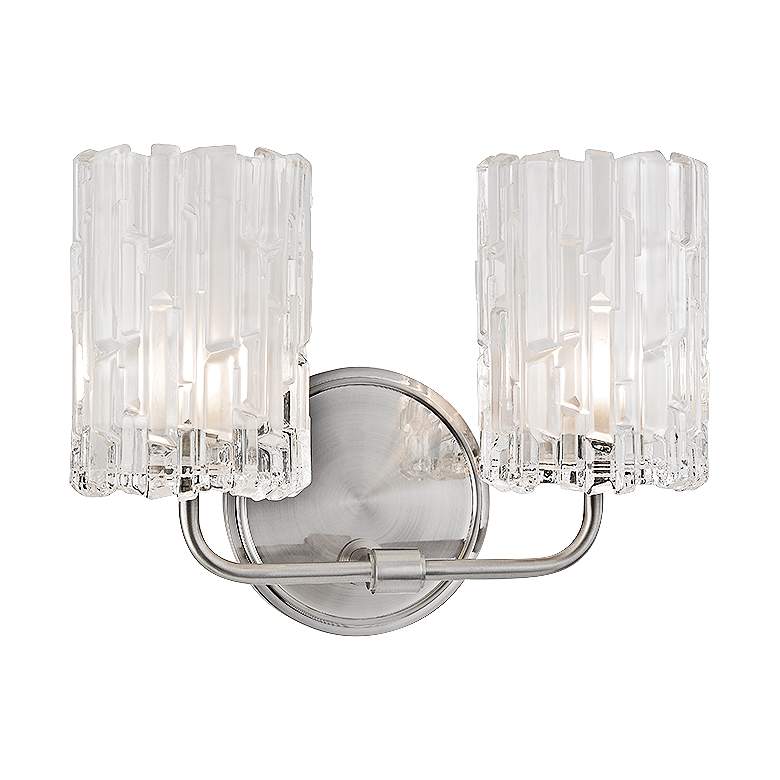 Image 1 Dexter 8 1/2 inchH 2-Light Satin Nickel Wall Sconce