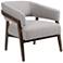 Dexter Gibson Silver Fabric Accent Chair