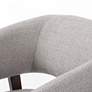 Dexter Gibson Silver Fabric Accent Chair