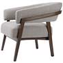 Dexter Gibson Silver Fabric Accent Chair