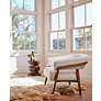 Dexter Gibson White Fabric Accent Chair in scene
