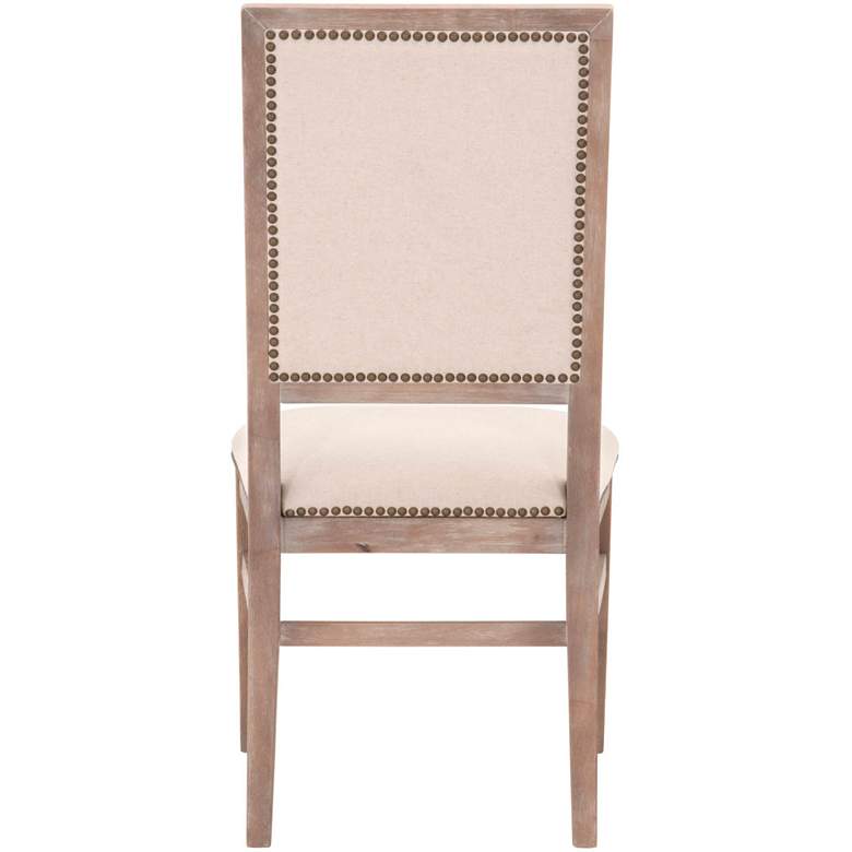 Image 6 Dexter Stone Linen and Natural Gray Dining Chairs Set of 2 more views