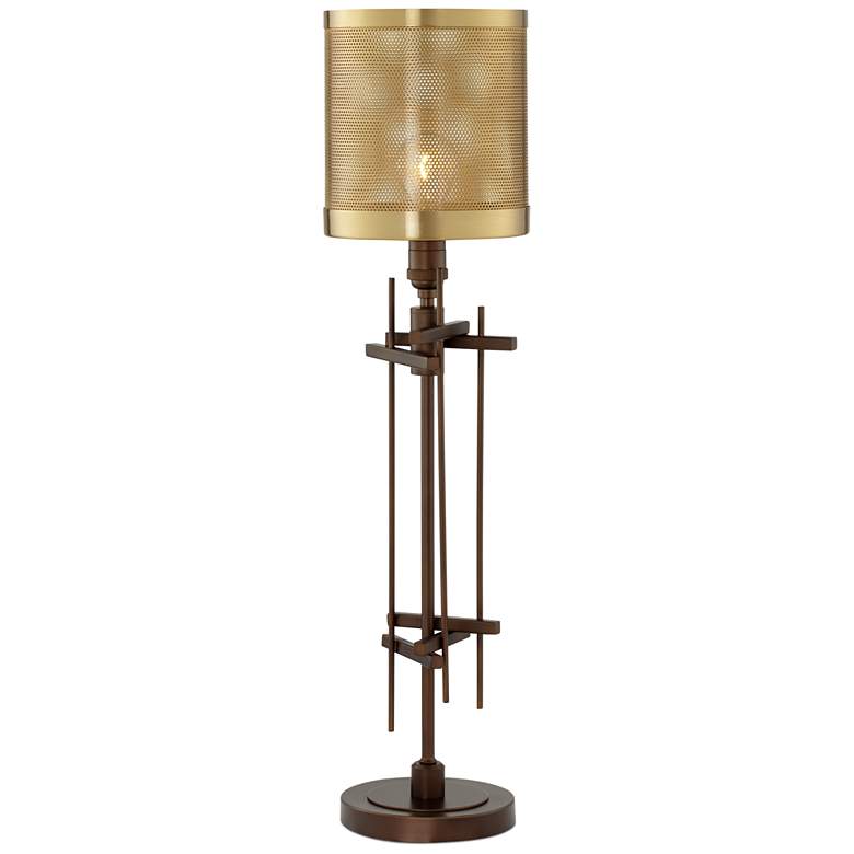 Image 1 Dezi Oil-Rubbed Bronze Industrial Table Lamp