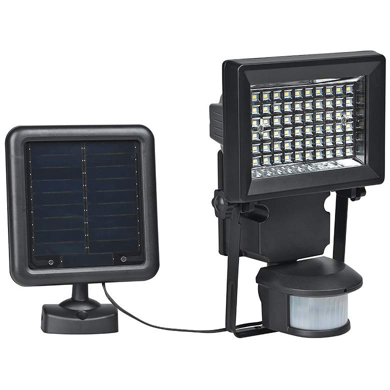 Image 1 Dezzi Black Outdoor Solar LED Motion Security Wall Light