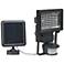 Dezzi Black Outdoor Solar LED Motion Security Wall Light