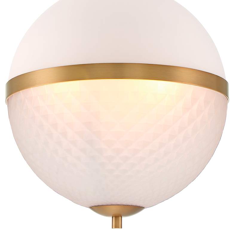 Image 3 Dia 14 in. 3-Light Old Satin Brass Modern Pendant Light more views